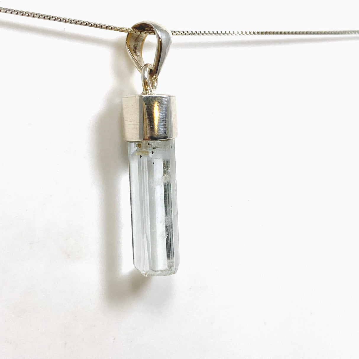 Aquamarine (Pakistan) Raw Crystal Pendant PPGJ1105