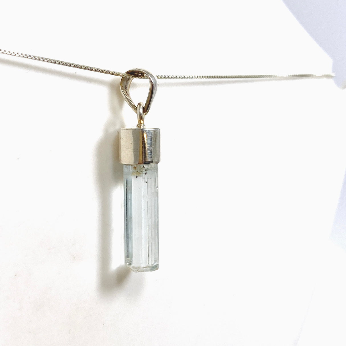 Aquamarine (Pakistan) Raw Crystal Pendant PPGJ1105