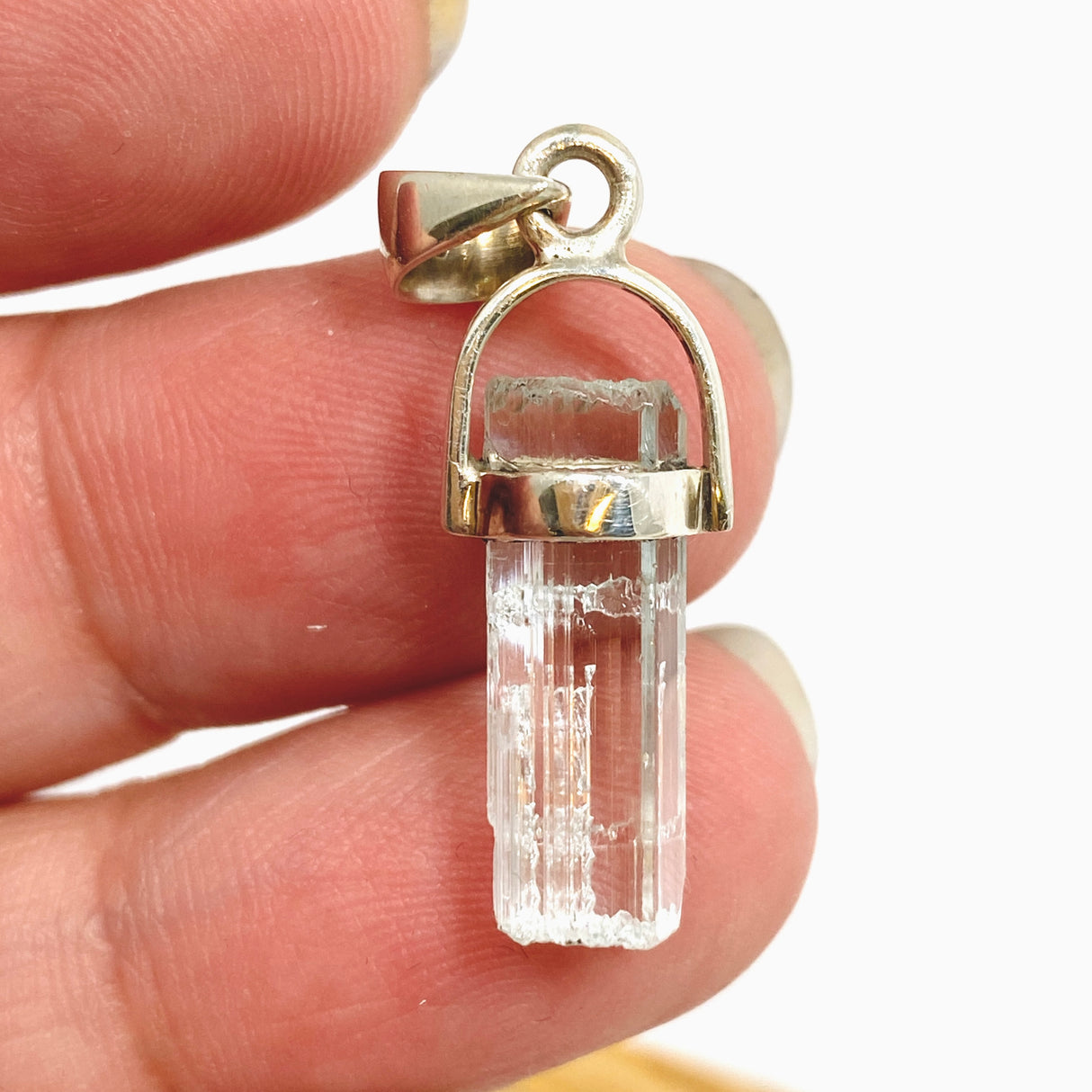 Aquamarine (Pakistan) Raw Crystal Pendant PPGJ1106