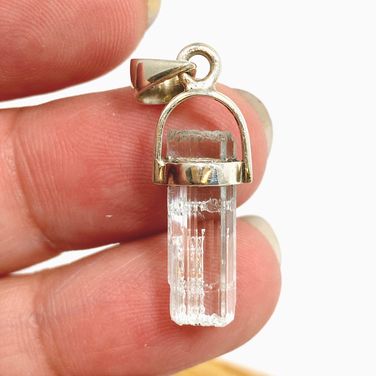Aquamarine (Pakistan) Raw Crystal Pendant PPGJ1106