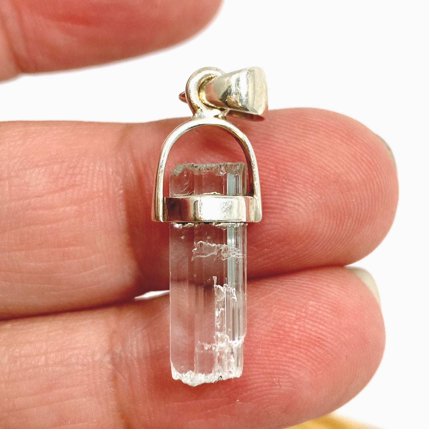 Aquamarine (Pakistan) Raw Crystal Pendant PPGJ1106