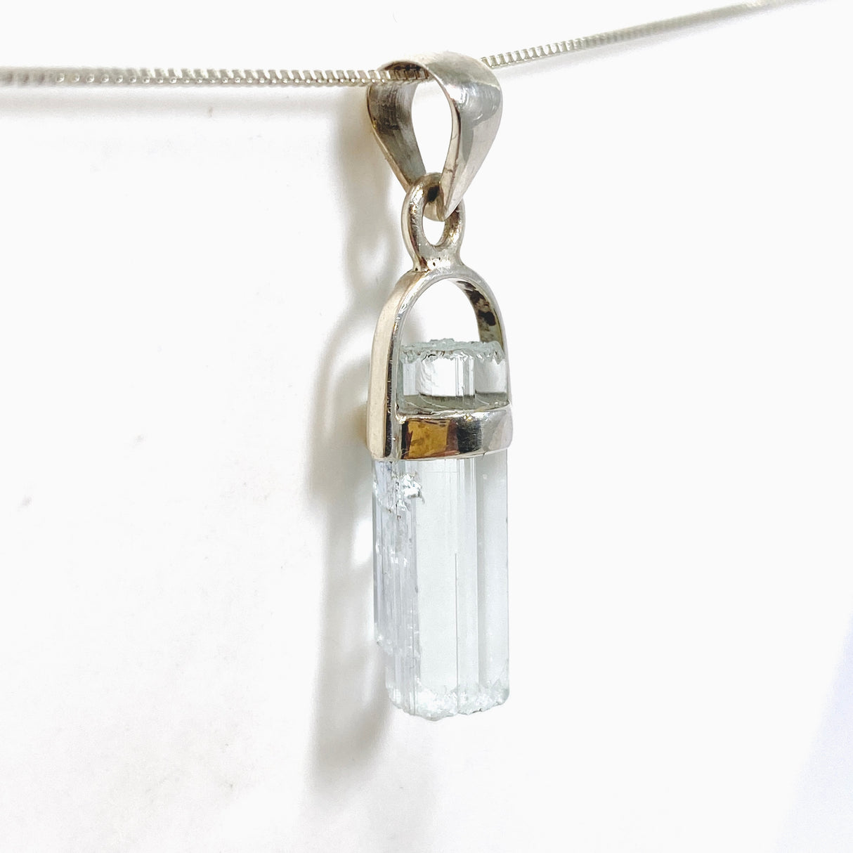 Aquamarine (Pakistan) Raw Crystal Pendant PPGJ1106