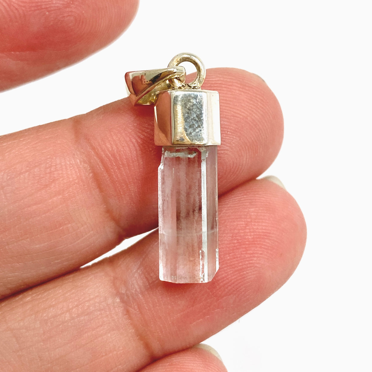 Aquamarine (Pakistan) Raw Crystal Pendant PPGJ1107