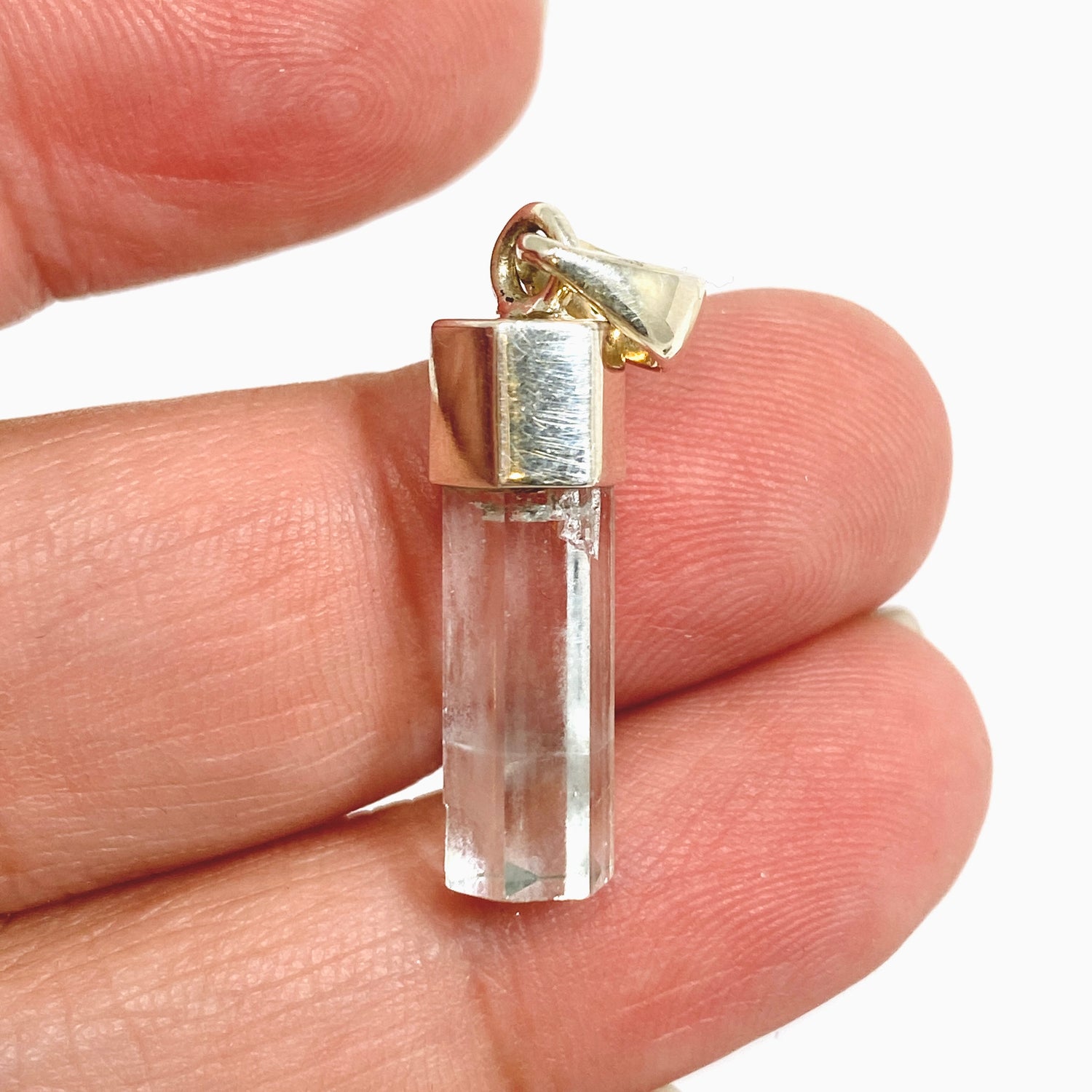 Aquamarine (Pakistan) Raw Crystal Pendant PPGJ1107