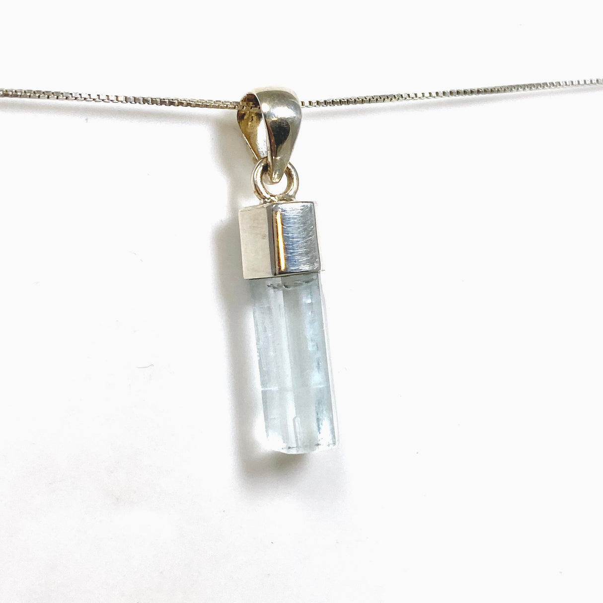 Aquamarine (Pakistan) Raw Crystal Pendant PPGJ1107