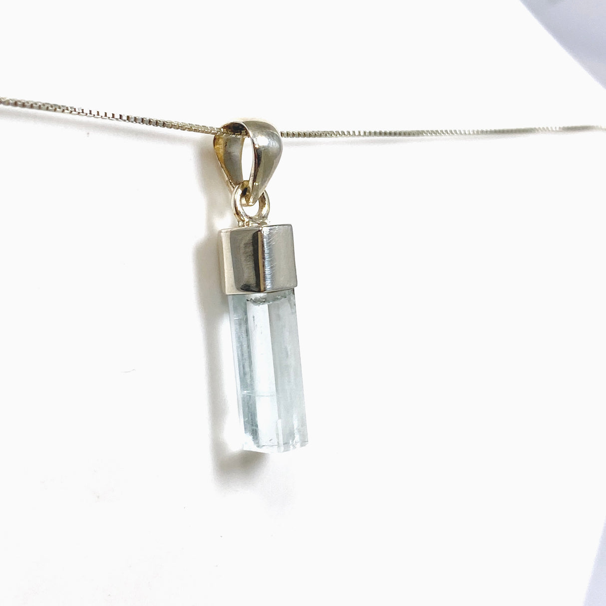 Aquamarine (Pakistan) Raw Crystal Pendant PPGJ1107