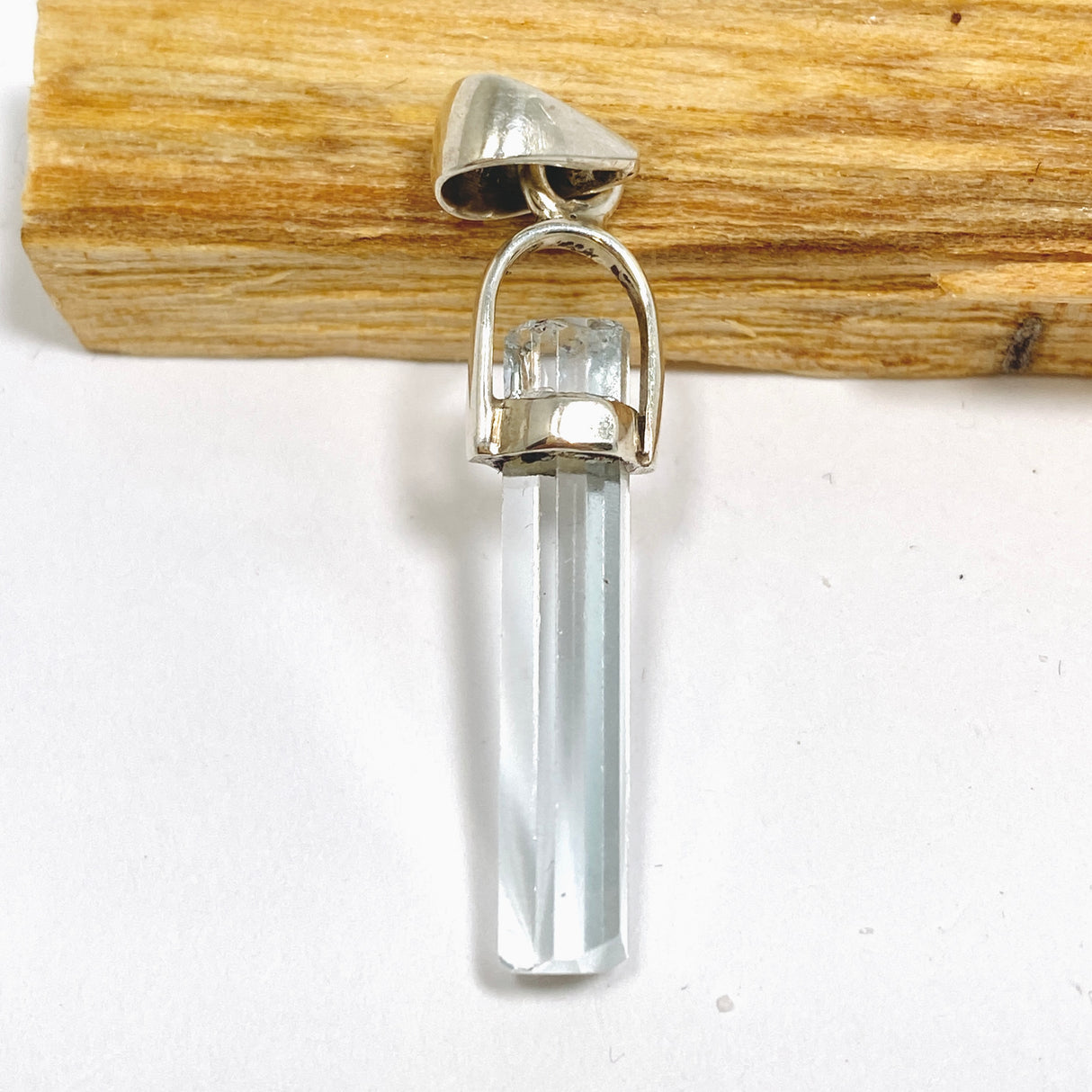 Aquamarine (Pakistan) Raw Crystal Pendant PPGJ1108