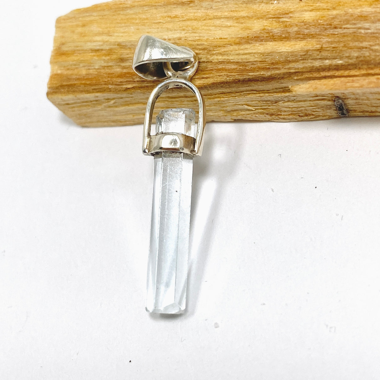 Aquamarine (Pakistan) Raw Crystal Pendant PPGJ1108