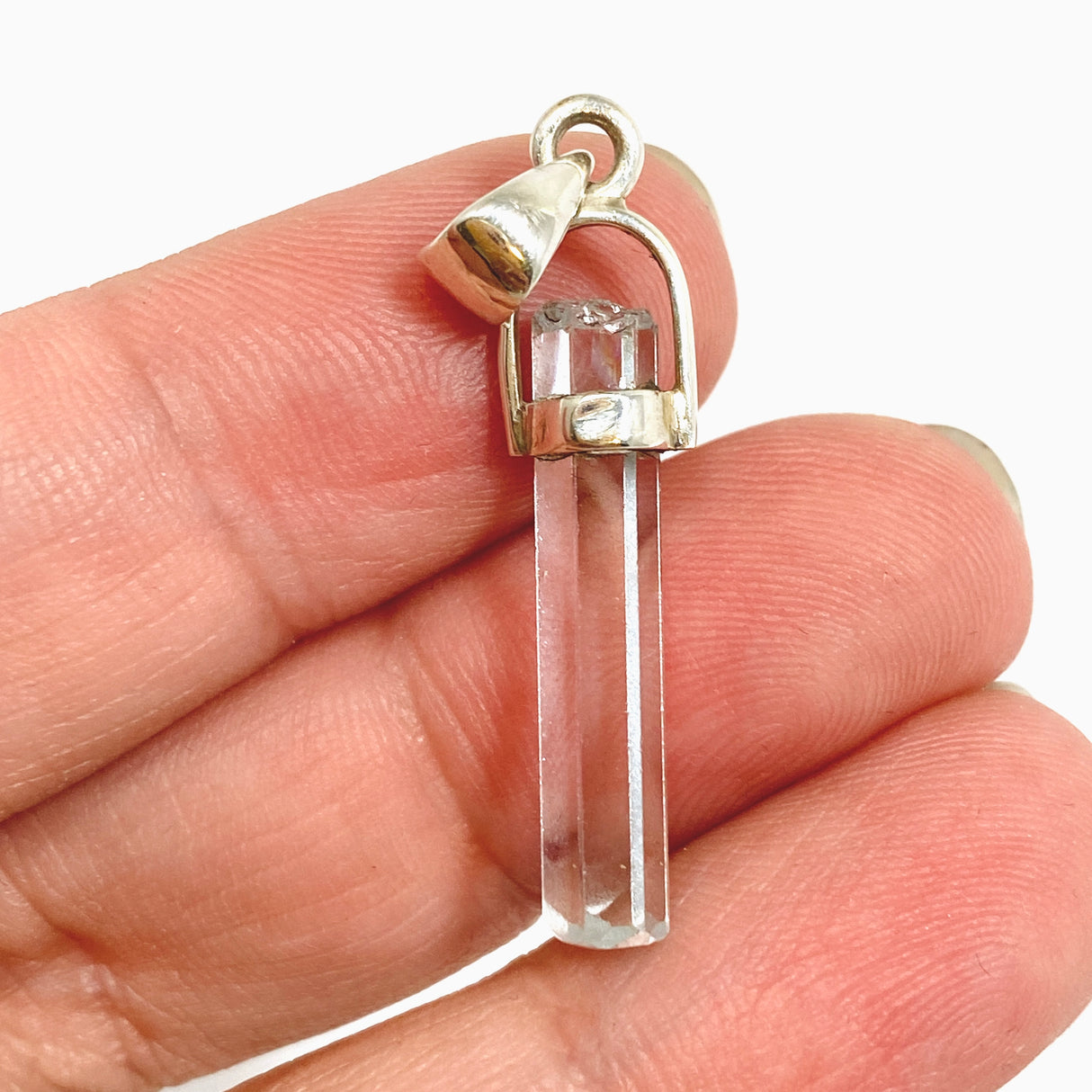 Aquamarine (Pakistan) Raw Crystal Pendant PPGJ1108