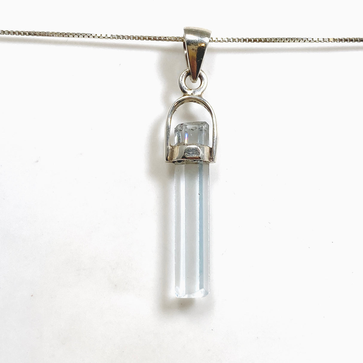 Aquamarine (Pakistan) Raw Crystal Pendant PPGJ1108