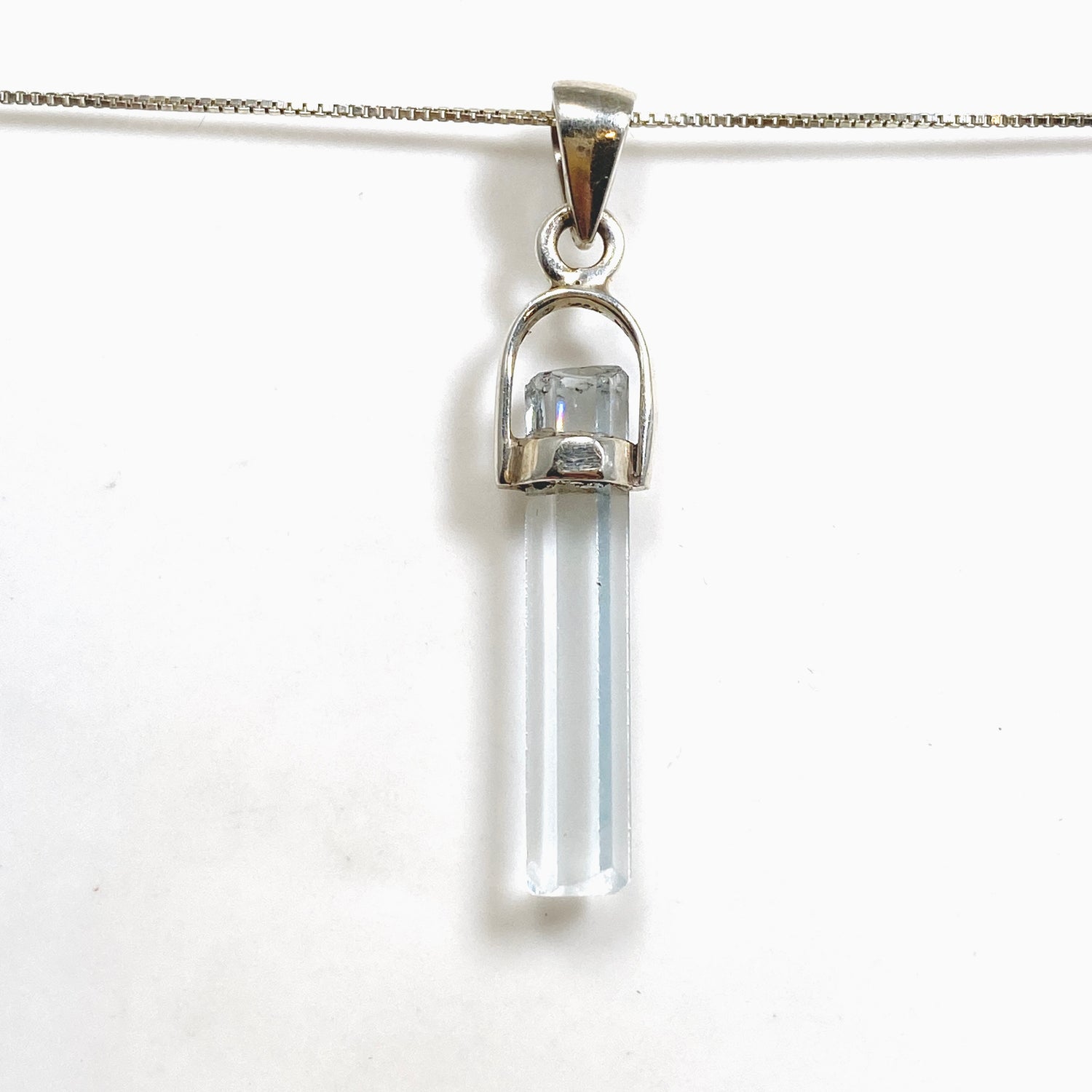 Aquamarine (Pakistan) Raw Crystal Pendant PPGJ1108