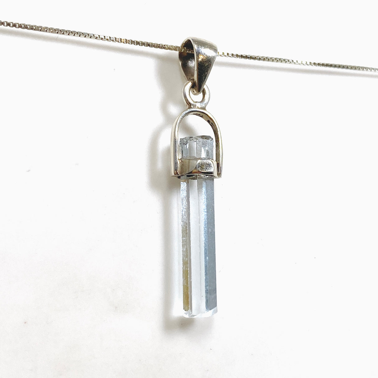 Aquamarine (Pakistan) Raw Crystal Pendant PPGJ1108