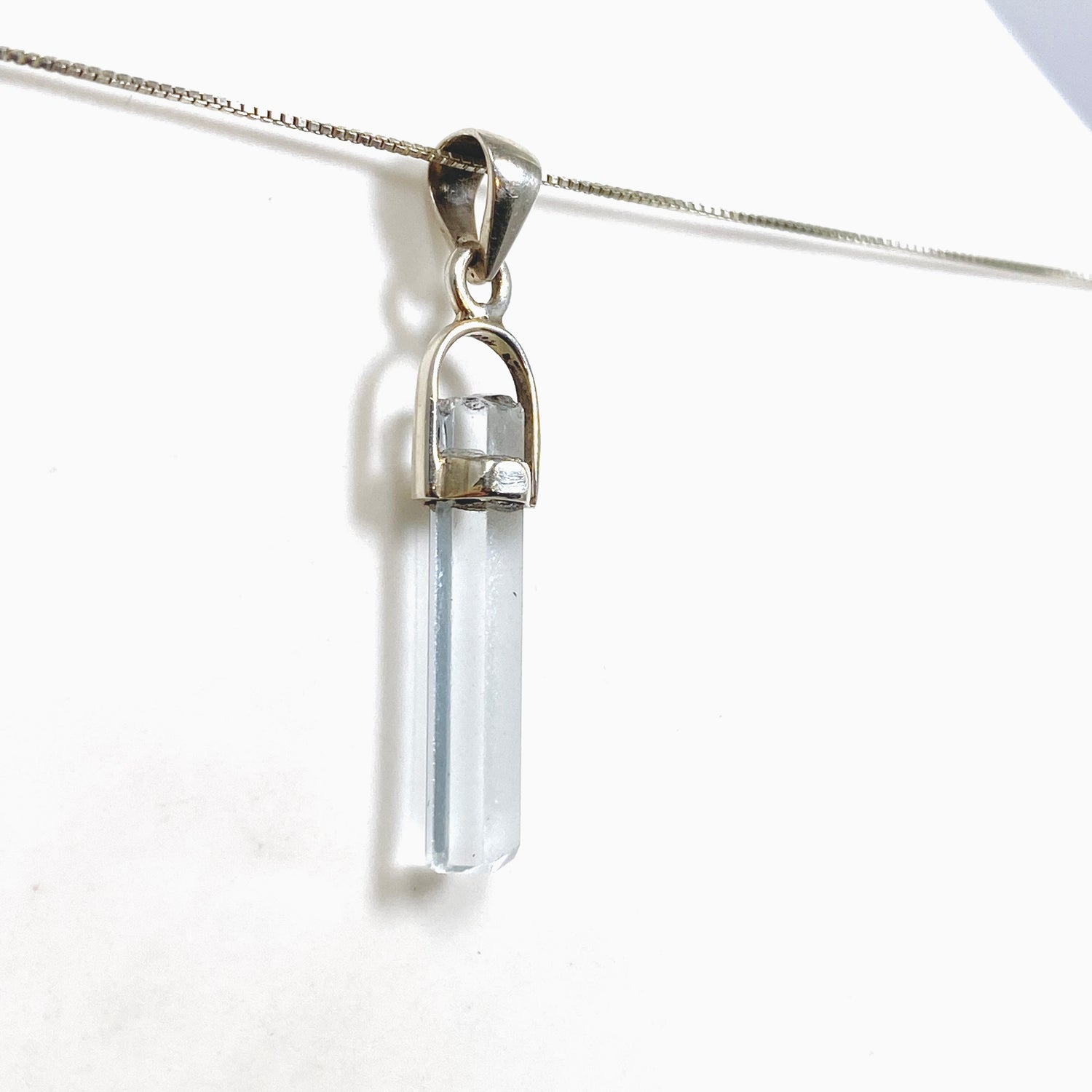 Aquamarine (Pakistan) Raw Crystal Pendant PPGJ1108