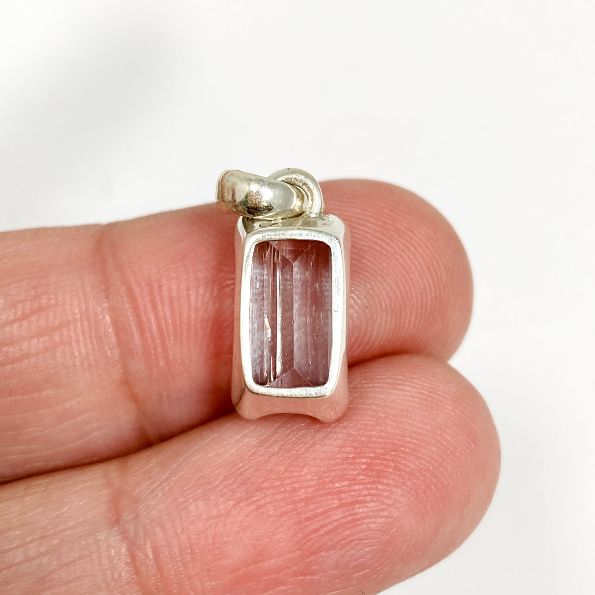 Aquamarine Rectangular Faceted Pendant PPGJ1117