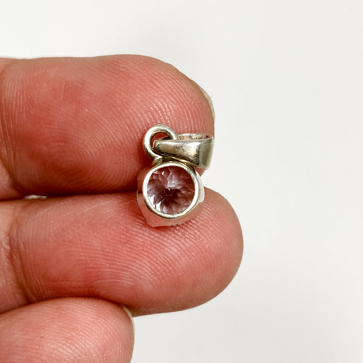 Aquamarine Round Faceted Pendant PPGJ1125