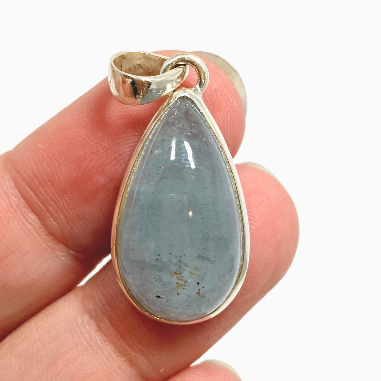 Aquamarine Teardrop Cabochon Pendant PPGJ1119