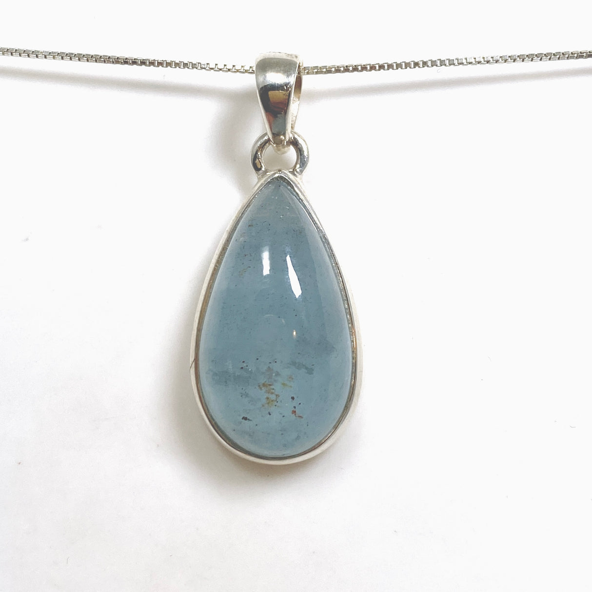 Aquamarine Teardrop Cabochon Pendant PPGJ1119