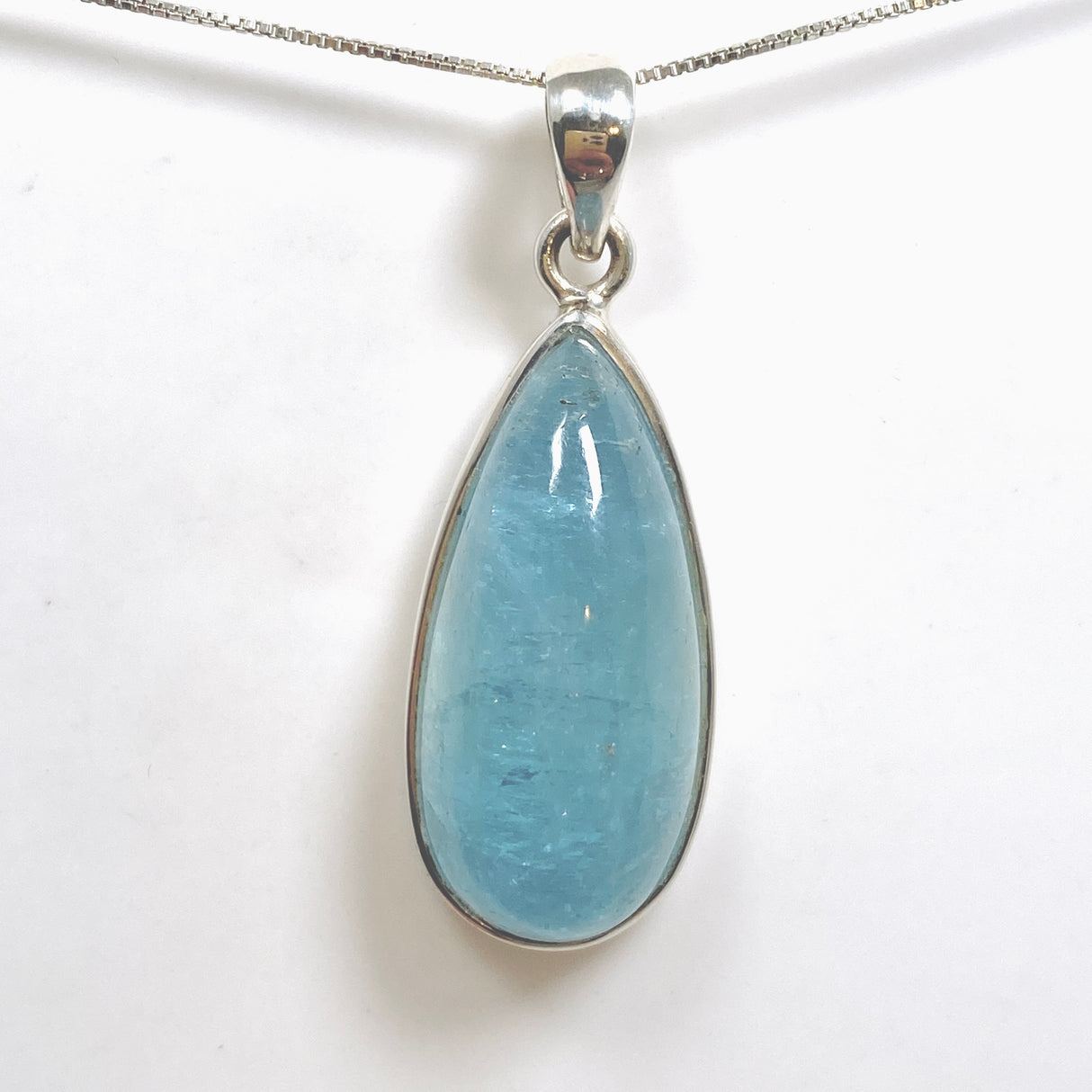 Aquamarine Teardrop Cabochon Pendant PPGJ1120