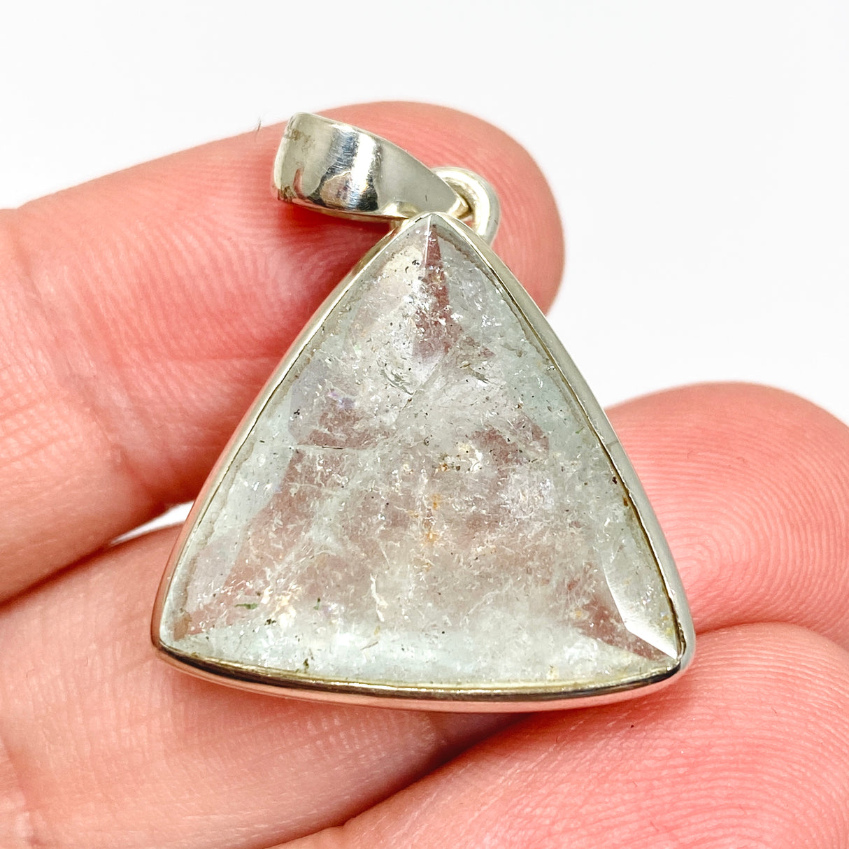 Aquamarine Triangular Faceted Pendant PPGJ984