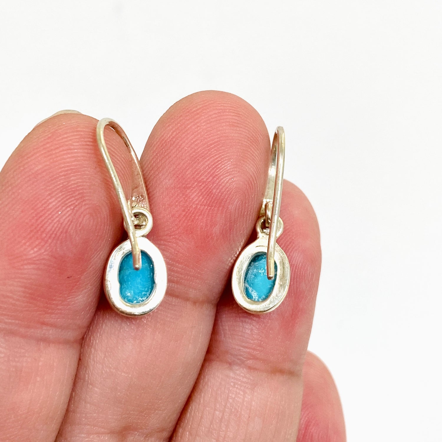 Arizona Turquoise Oval Cabochon Earrings PEGJ325