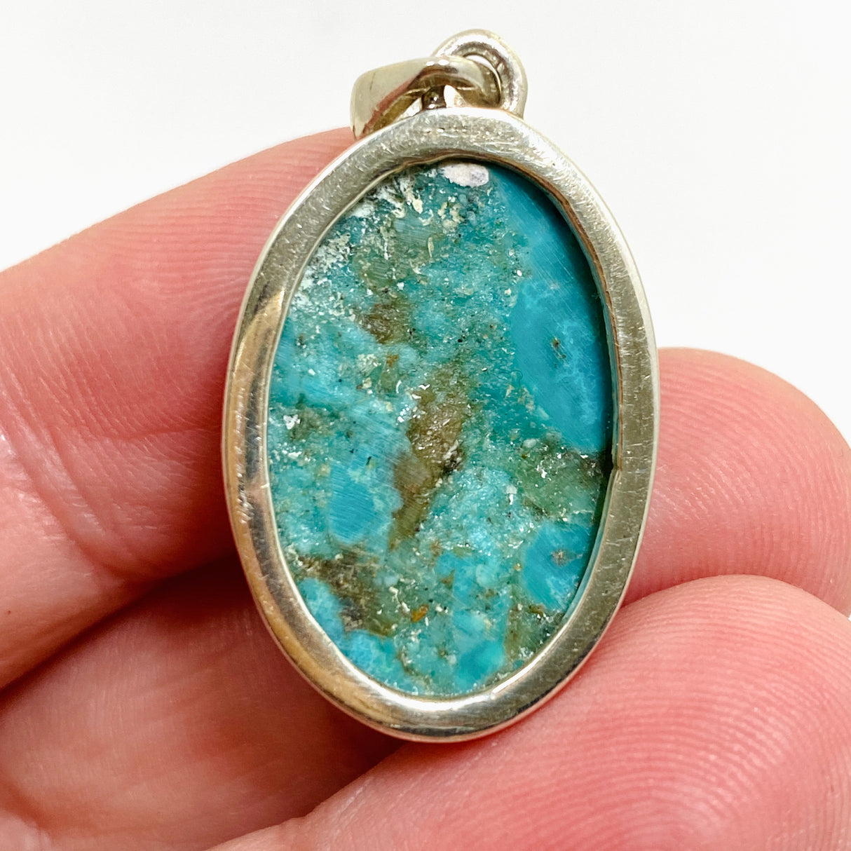Arizona Turquoise Oval Cabochon Pendant PPGJ1029