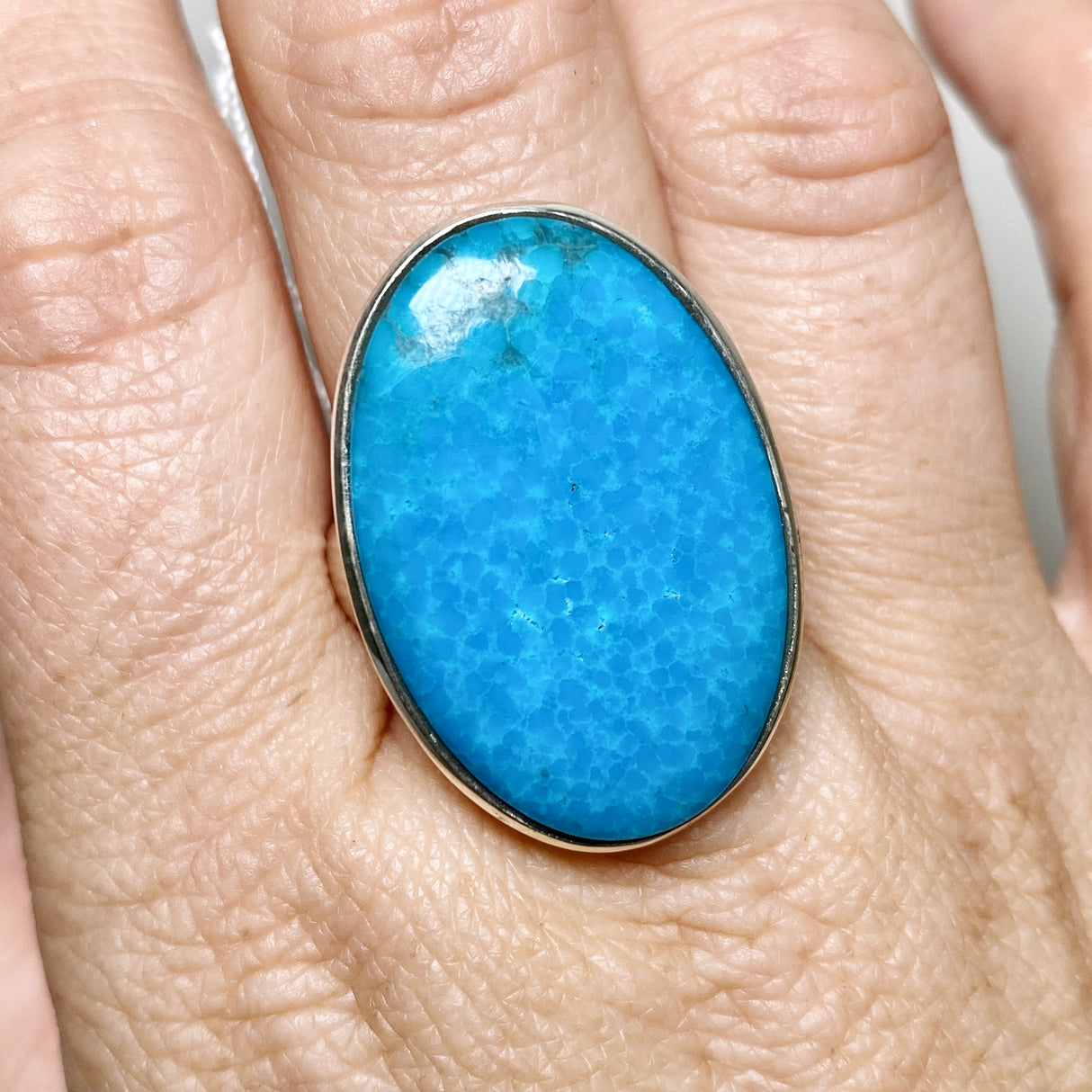 Arizona Turquoise Oval Cabochon Ring Size 11 PRGJ880