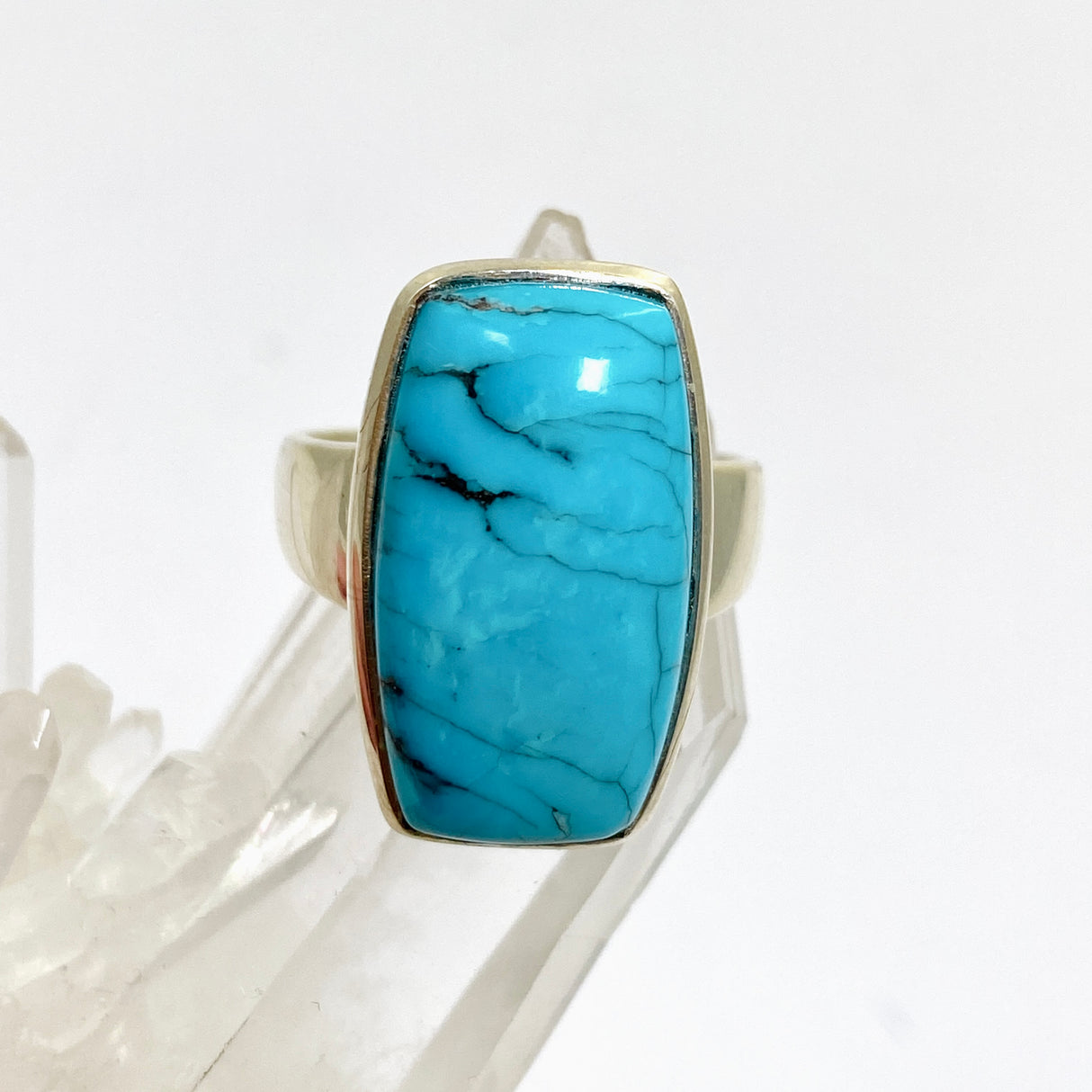 Arizona Turquoise Rectangular Cabochon Ring Size 10 PRGJ882