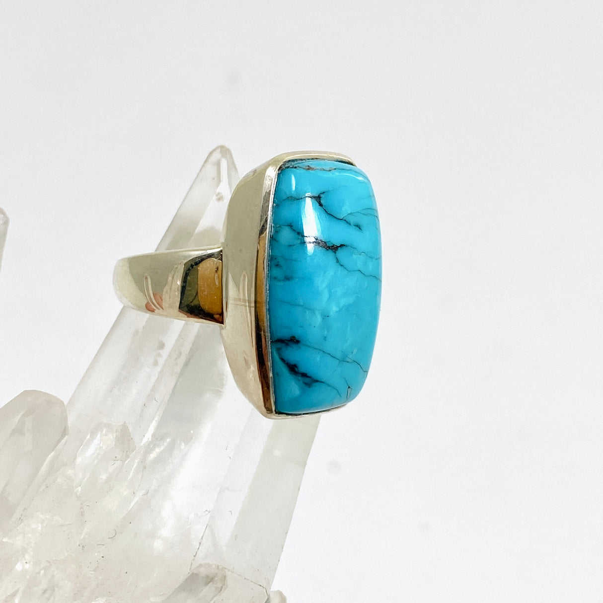 Arizona Turquoise Rectangular Cabochon Ring Size 10 PRGJ882