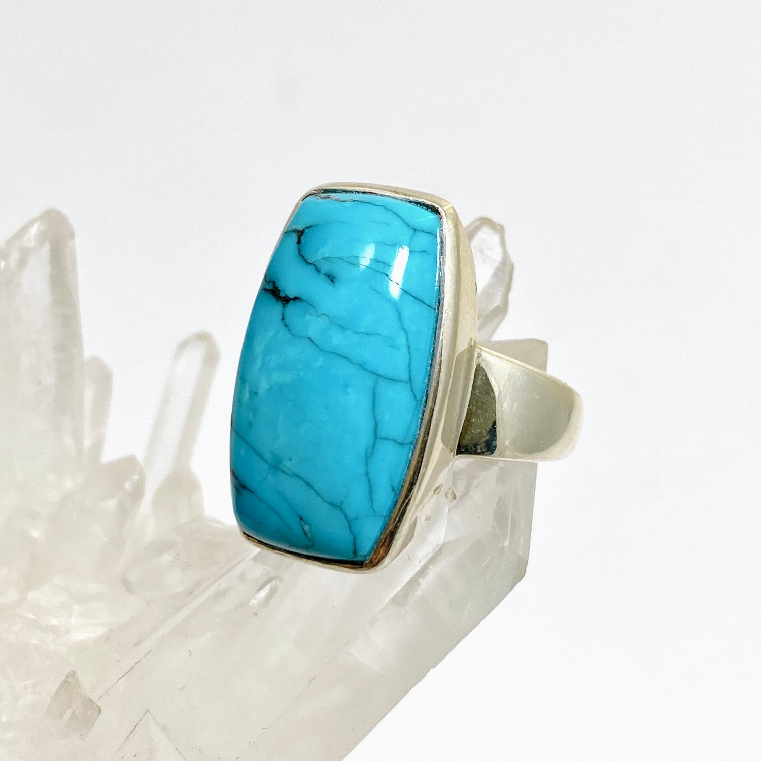 Arizona Turquoise Rectangular Cabochon Ring Size 10 PRGJ882