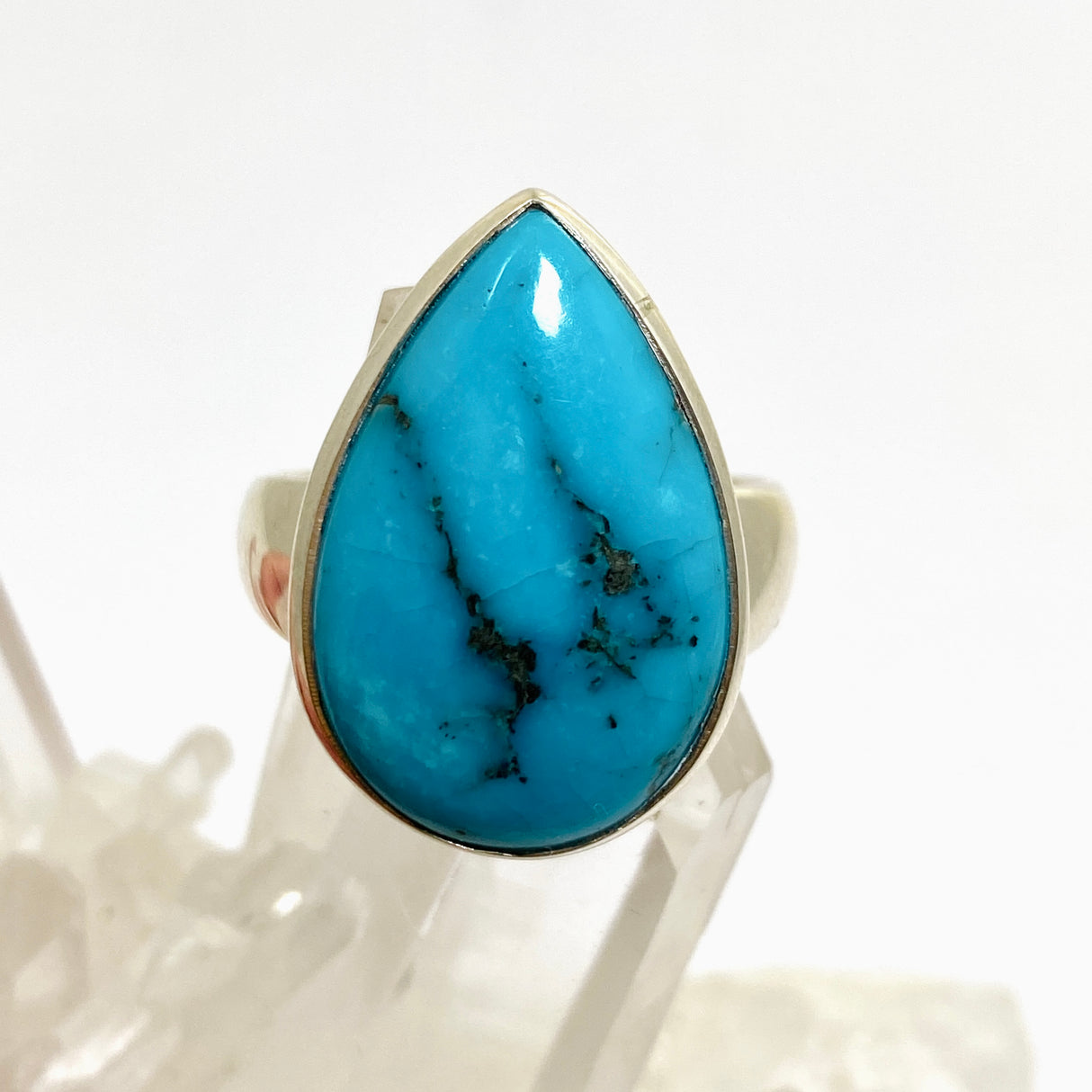 Arizona Turquoise Teardrop Cabochon Ring Size 10 PRGJ881
