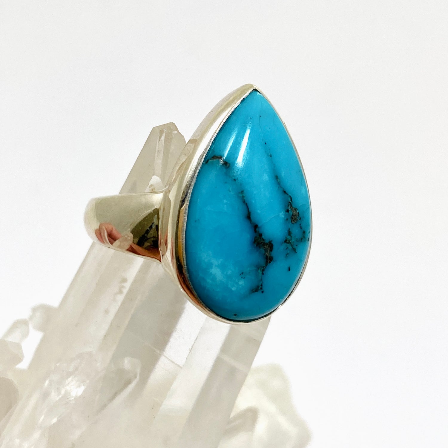 Arizona Turquoise Teardrop Cabochon Ring Size 10 PRGJ881