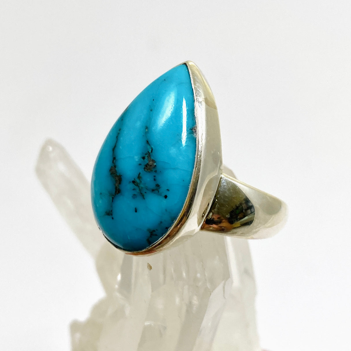 Arizona Turquoise Teardrop Cabochon Ring Size 10 PRGJ881