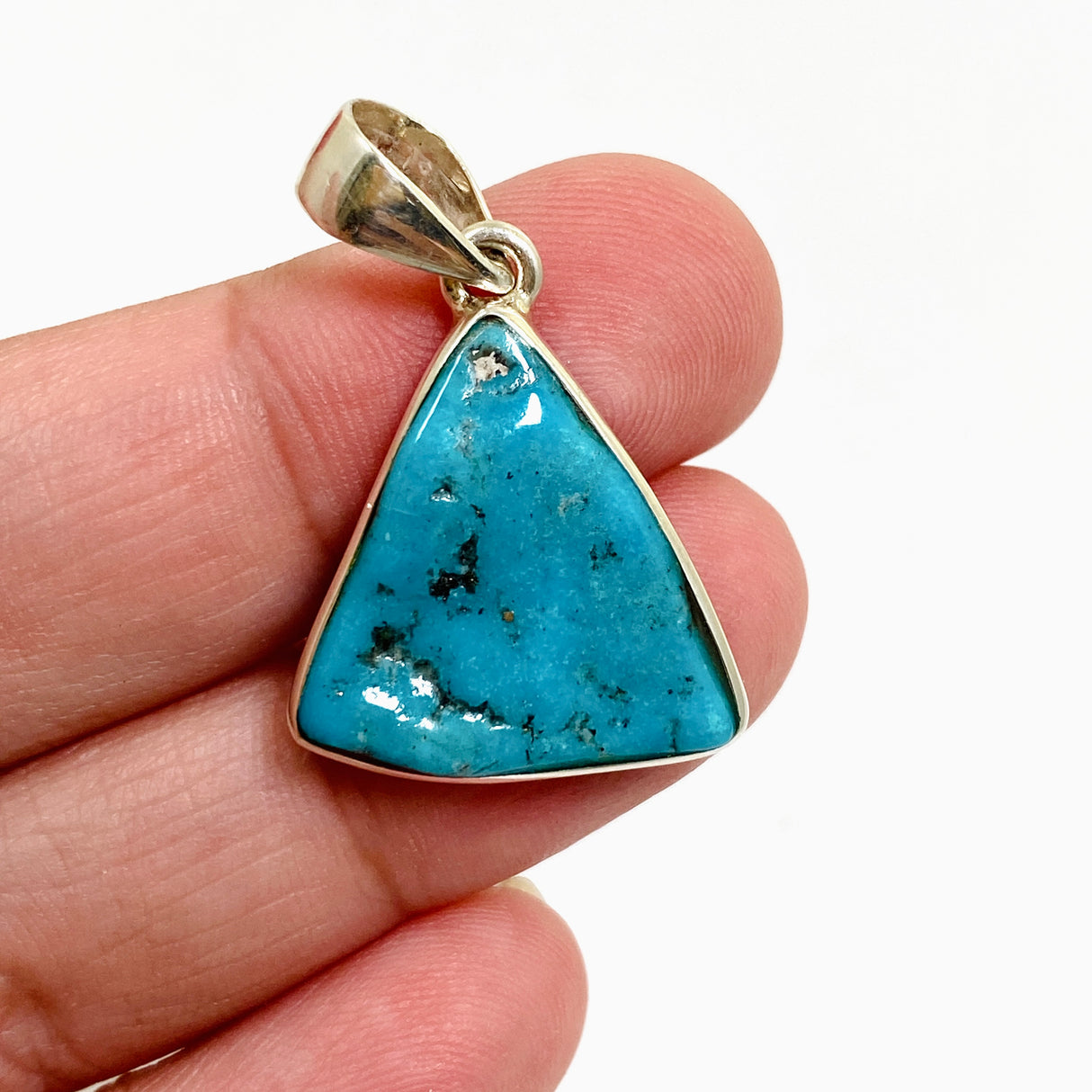 Arizona Turquoise Triangular Cabochon Pendant PPGJ1030