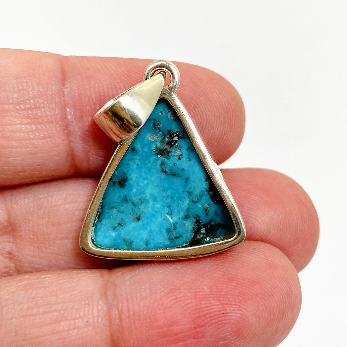 Arizona Turquoise Triangular Cabochon Pendant PPGJ1030