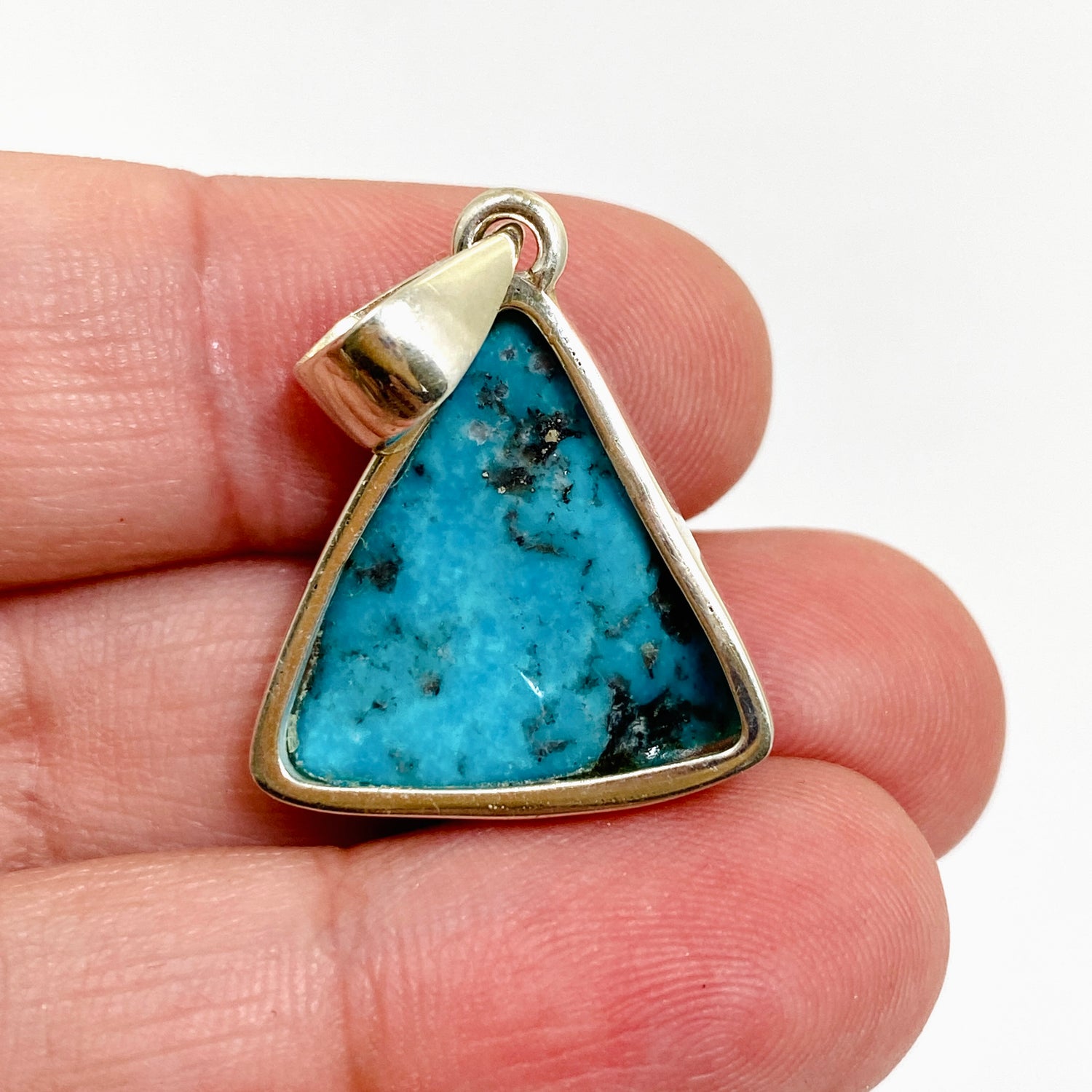 Arizona Turquoise Triangular Cabochon Pendant PPGJ1030