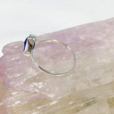 Azurite Raw Crystal Fine Band Ring R3701-AZ - Nature's Magick