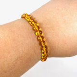Baltic Amber Honey 5mm round beaded bracelet AMB193 - Nature's Magick