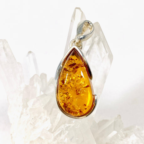 Baltic Amber honey cognac teardrop pendant AMB151 - Nature's Magick