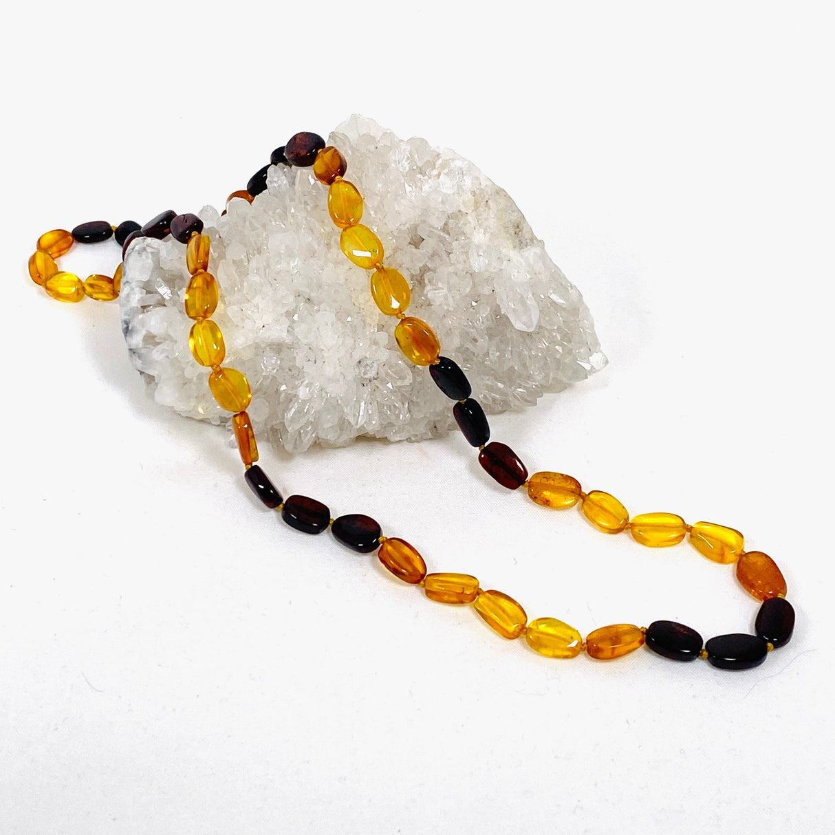 Baltic Amber mixed nugget beaded necklace AMB211 - Nature's Magick