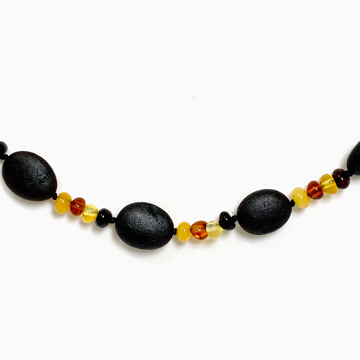 Baltic Amber Multi-coloured Beaded Necklace 50cm AMB337