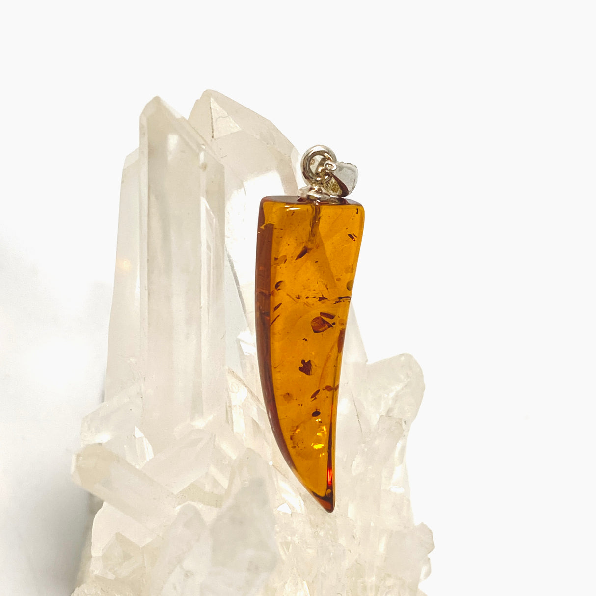 Baltic Cognac Amber Freeform Pendant AMB357