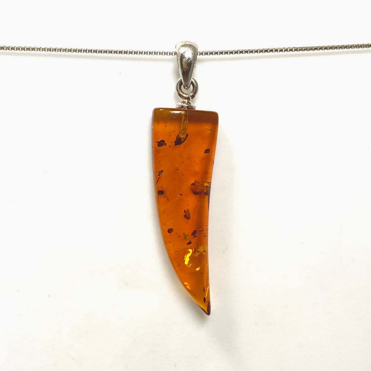 Baltic Cognac Amber Freeform Pendant AMB357