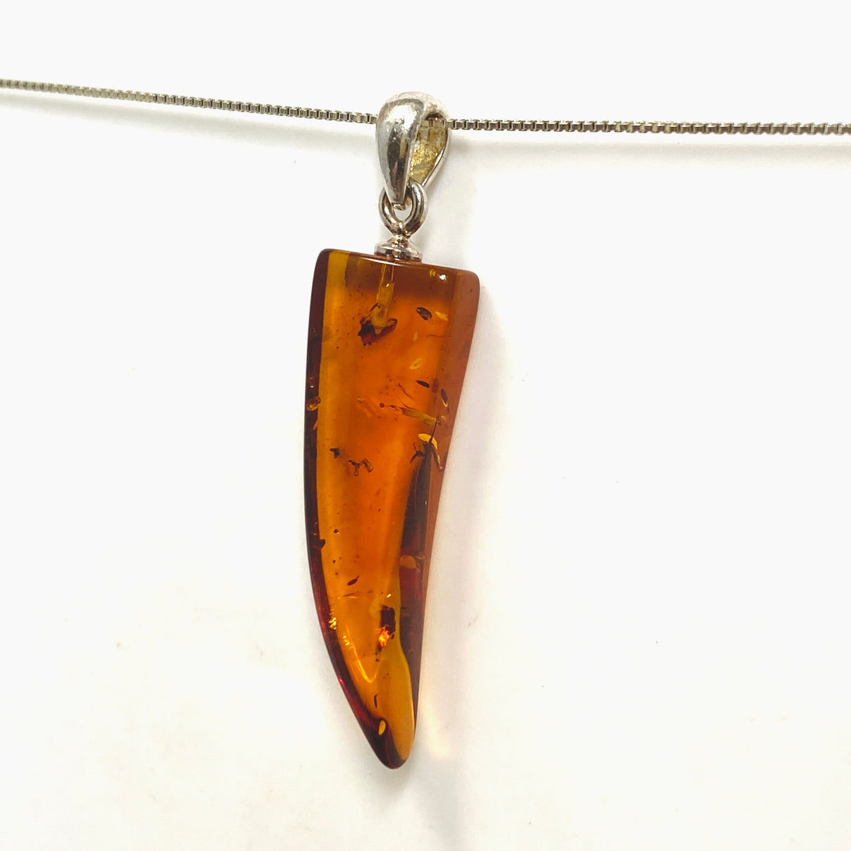Baltic Cognac Amber Freeform Pendant AMB357