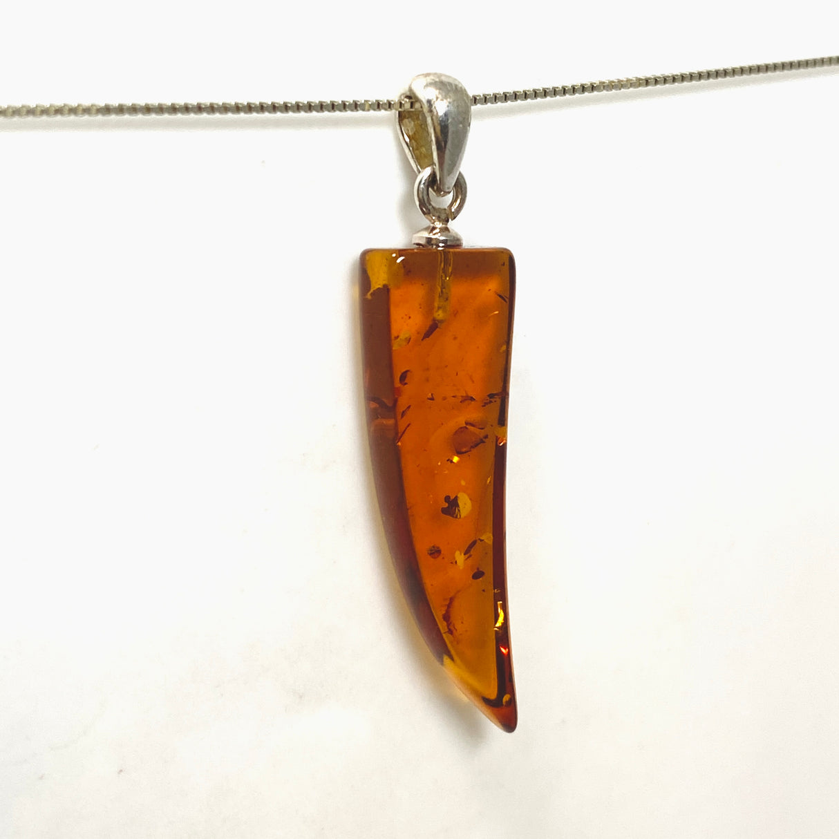 Baltic Cognac Amber Freeform Pendant AMB357
