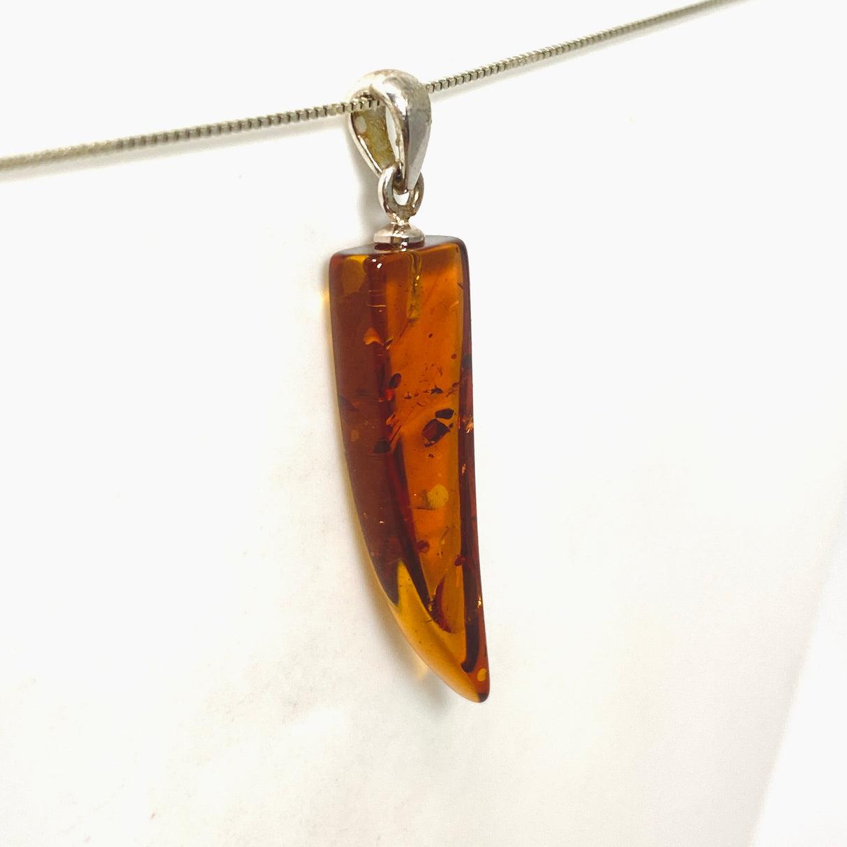 Baltic Cognac Amber Freeform Pendant AMB357