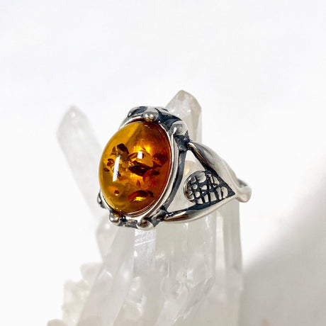 Baltic Cognac Amber ring s.7.5 AMB162 - Nature's Magick