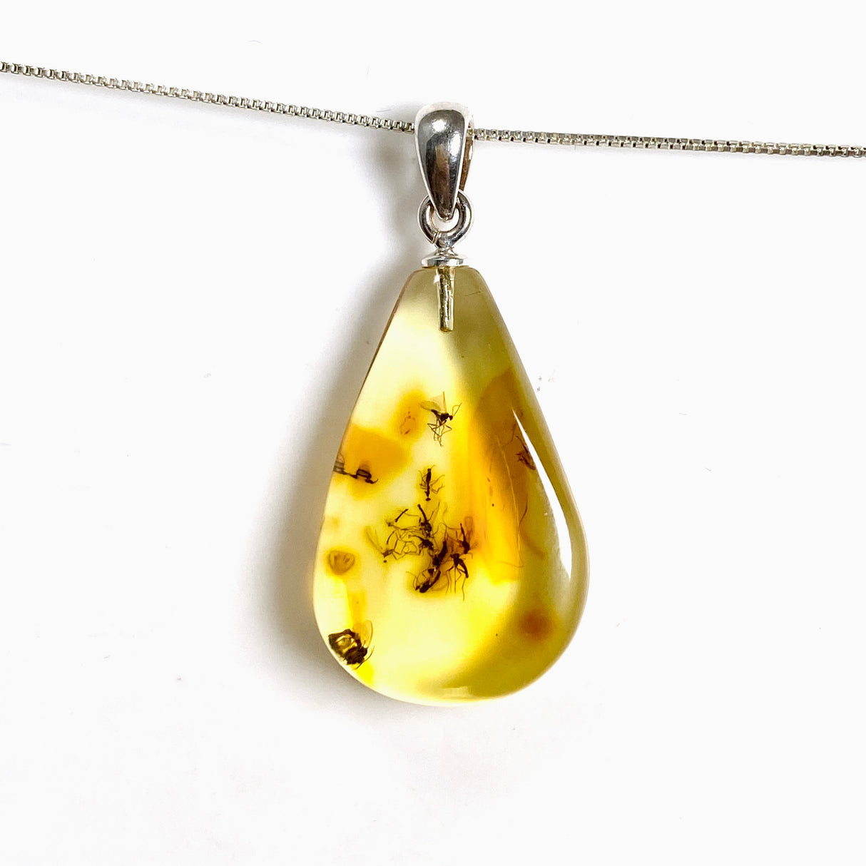 Baltic Natural Amber Teardrop Pendant AMB360