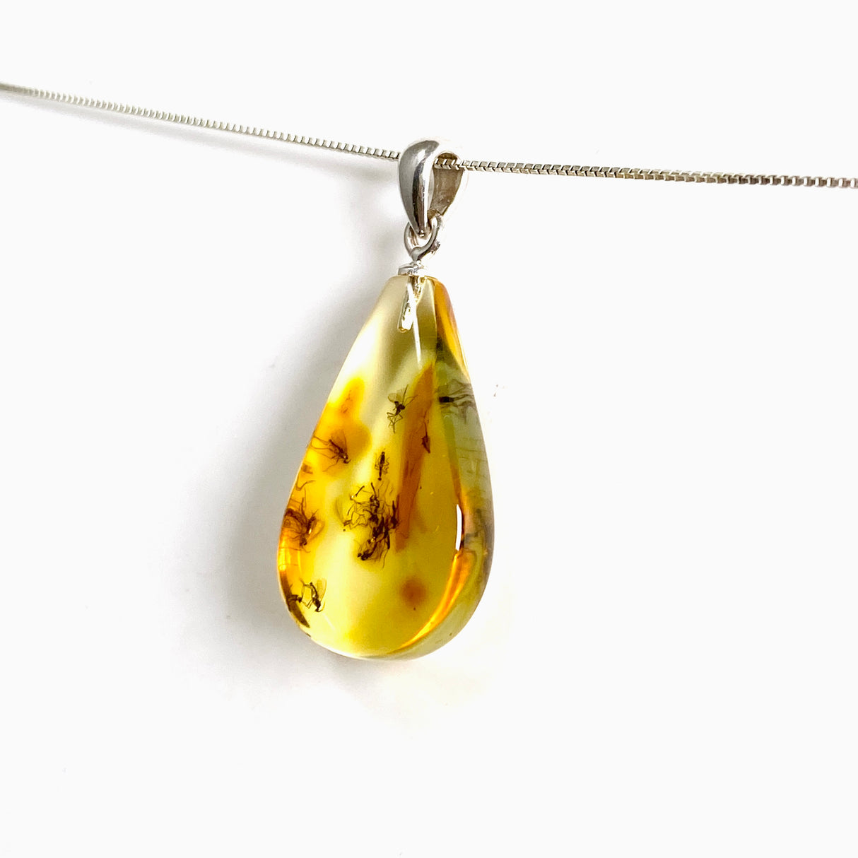 Baltic Natural Amber Teardrop Pendant AMB360