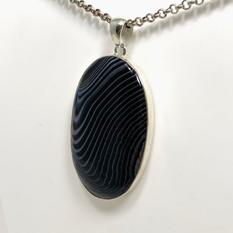 Banded Agate Oval Pendant KPGJ4350 - Nature's Magick