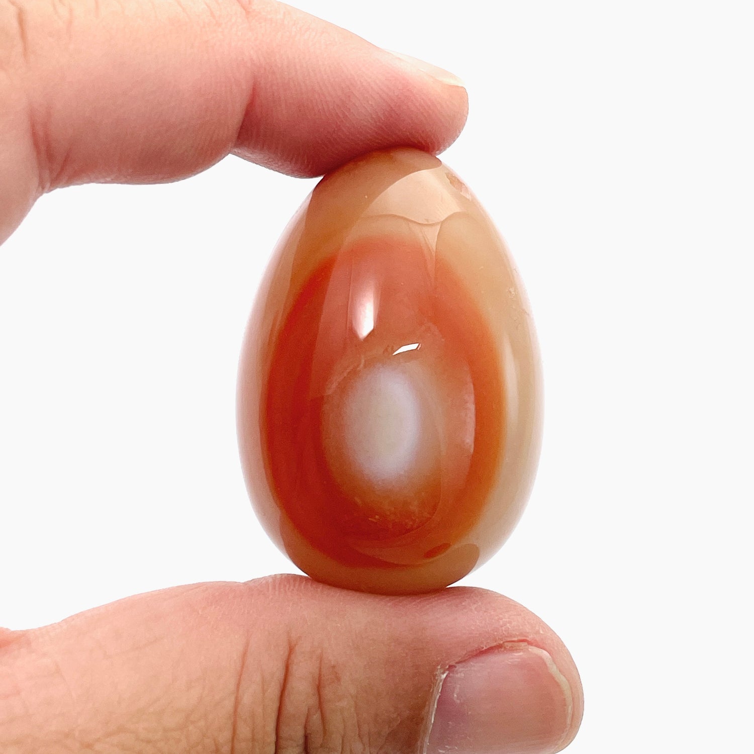 Banded Carnelian Egg BCE-60